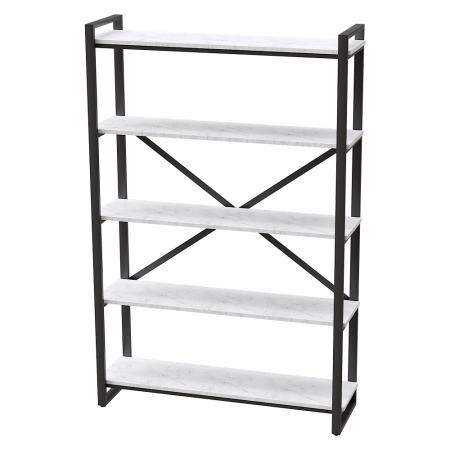 Стеллаж Loft CH-4, черный, белый крафт