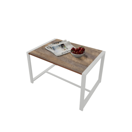 Стол журнальный ALLERD RION, белый муар, Австралийское дерево