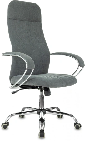 Кресло компьютерное Бюрократ CH-610SL ткань, т.-серый, крестов. хром