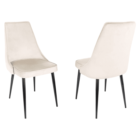 Стул Бюрократ "CH-K4_2", ткань, бежевый, металл, комплект 2 штуки