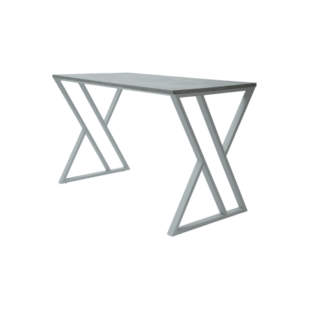 Стол письменный ALLERD GEON, белый муар, Бетон