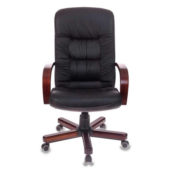 Кресло компьютерное Бюрократ T-9908/WALNUT, черный Кресло компьютерное Бюрократ T-9908/WALNUT, черный