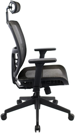 Кресло компьютерное EVERPROF Dublin сетка, черный, крестов. пластик