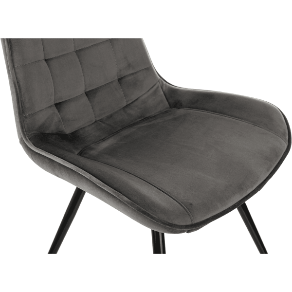 Стул Бюрократ "CH-K2", ткань, темно-серый, металл