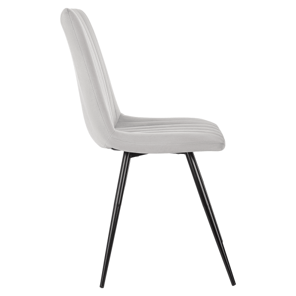 Стул Бюрократ "CH-K6_4", ткань, светло-серый, металл, комплект 4 штук