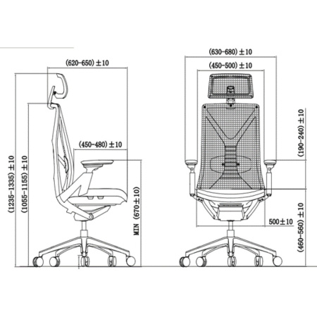 Кресло компьютерное SitZone E-YR-001A-P1-BK, сетка/ткань, черный Кресло компьютерное SitZone E-YR-001A-P1-BK, сетка/ткань, черный