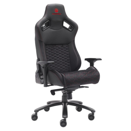 Игровое компьютерное кресло EVERPROF Puma, ткань, экокожа, металл, черный Игровое компьютерное кресло EVERPROF Puma, ткань, экокожа, металл, черный