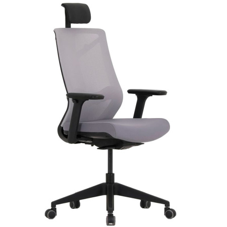 Кресло компьютерное Chair Meister Nature II Slider, серая обивка, черный каркас