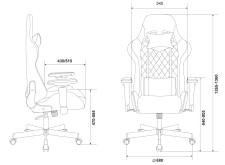Игровое компьютерное кресло Zombie VIKING 7 KNIGHT Fabric, коричневый