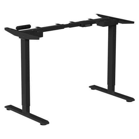 Стол с электроприводом WellDesk Prime, 1300x675х18 мм, черный, сосна аланд полярная