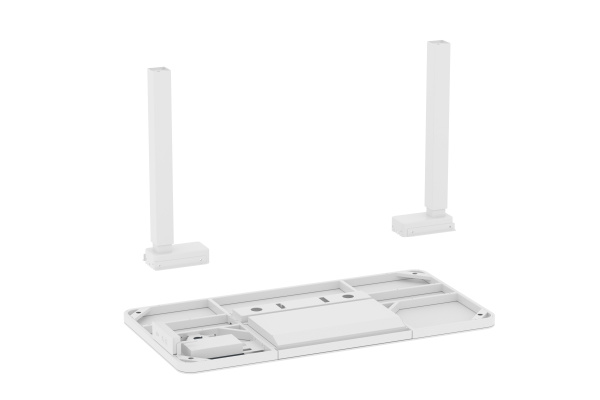 Стол двухмоторный AOKE AK-GT10-YZF2-W со столешницей из закаленного стекла, белый