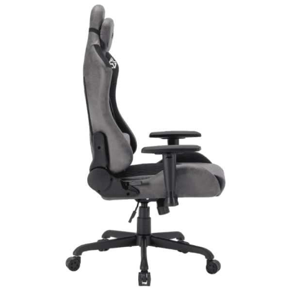 Кресло игровое BRAVE WS-3 Lynx Grey иск.замша, серый, крестов. металл Кресло игровое BRAVE WS-3 Lynx Grey иск.замша, серый, крестов. металл