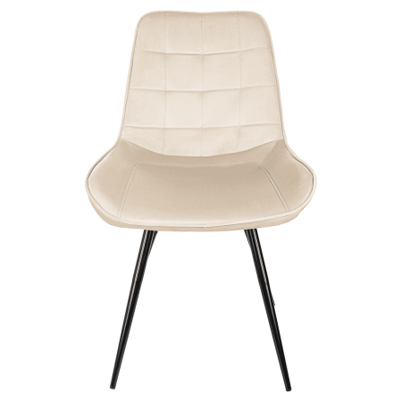 Стул Бюрократ "CH-K2_4", ткань, бежевый, металл, черный, комплект 4 штуки