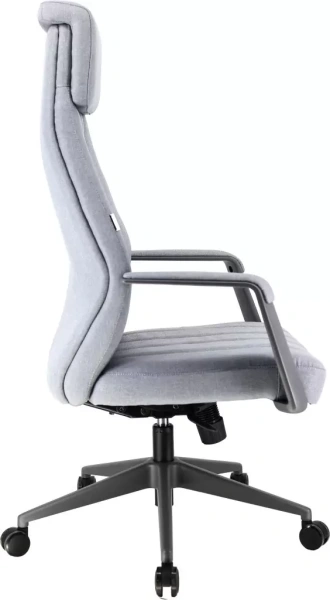 Кресло компьютерное EVERPROF Shanghai, ткань, серый, металл, корпус черныйм