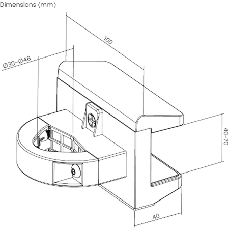 Держатель сетевого фильтра МН-03, черный