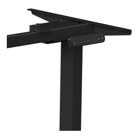 Стол с электроприводом WellDesk Prime, 1300x675х18 мм, черный, сосна аланд полярная