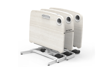 Стол Comf-Pro Coco Desk UR-83, 800х600х(540-755) мм, дуб белый