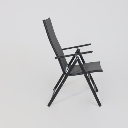 Кресло садовое AksHome CATANIA, ткань, серый, черный