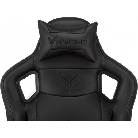 Кресло игровое Бюрократ Knight Gladiator, экокожа, металл, черный Кресло игровое Бюрократ Knight Gladiator, экокожа, металл, черный