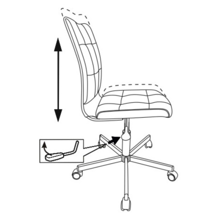 Кресло компьютерное Бюрократ CH-330M/LT-27, темно-синий