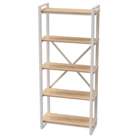 Стеллаж Millwood "Loft CH-3", белый, золотой крафт