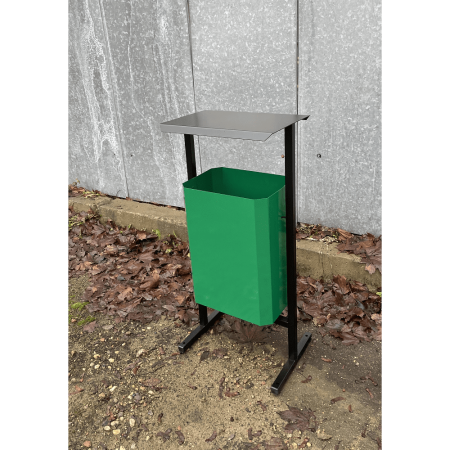 Урна уличная для мусора СТАНДАРТ, 35 л, металл, зелёный