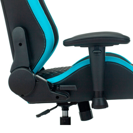 Игровое компьютерное кресло Knight Neon, черный/голубой