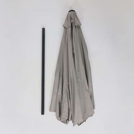 Комплект мебели садовой AksHome SUNBEAM (стол 1 шт, 6 кресел, зонт 1 шт), серый, черный