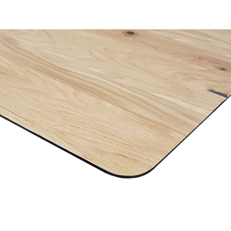 Столешница массив 1300х750х27, Дуб мореный, кромка косая