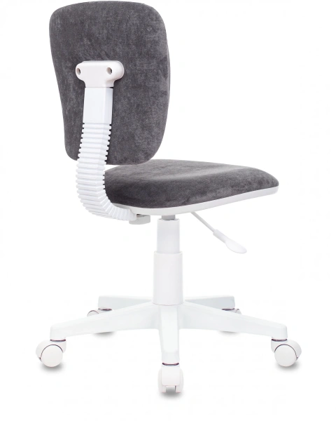  Кресло детское Бюрократ CH-W204NX, ткань, серый Italia 26, пластик, корпус белый