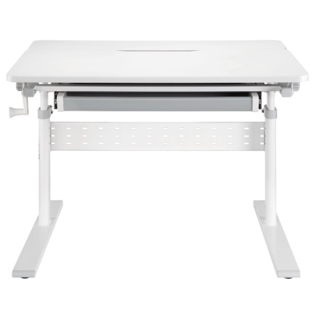 Комплект Ergosmart ученический Smart 80: стол E602 GREY, полка к столу E611 WHITE, накладка Е511