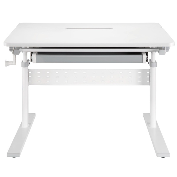 Комплект Ergosmart ученический Smart 80: стол E602 GREY, полка к столу E611 WHITE, накладка Е511