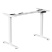 Каркас стола с электроприводом двухмоторный AOKE, Well Desk Prime, белый (AK2YJRT-TYDB2-M80-WT)