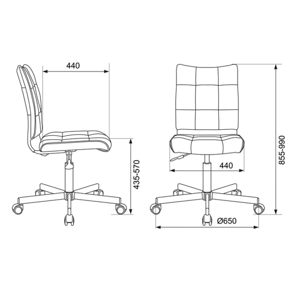Кресло компьютерное Бюрократ CH-330M/GREY, серый