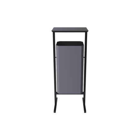 Урна уличная для мусора СТАНДАРТ, 50 л, металл, серый