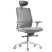 Кресло компьютерное Bestuhl J15, рама белая, серый