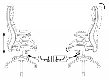 Кресло компьютерное Бюрократ ZEN/BLACK, черный Кресло компьютерное Бюрократ ZEN/BLACK, черный