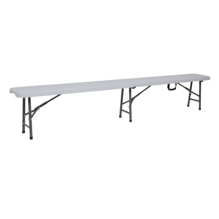 Скамья складная Bench AKS тип 2, 2400х300х430 мм, белый