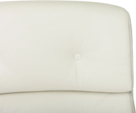 Кресло компьютерное Бюрократ DAO, кожа, белый