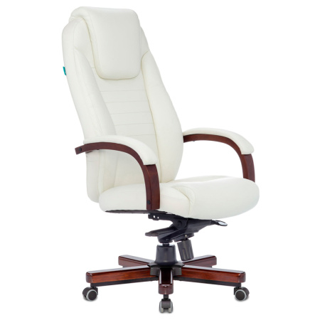 Кресло компьютерное Бюрократ T-9923WALNUT, слоновая кость