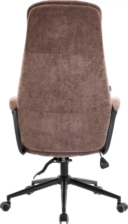 Кресло компьютерное EVERPROF Otto, Black ткань, коричневый, металл, корпус черный