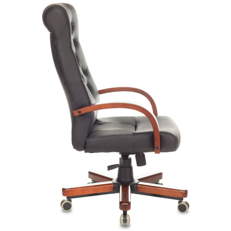 Кресло компьютерное Бюрократ T-9928WALNUT/ECO, черный