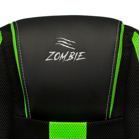 Игровое компьютерное кресло Zombie 9, черный/салатовый