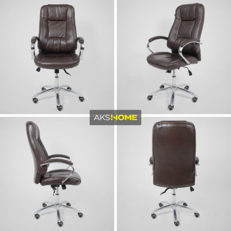Кресло компьютерное AksHome KING A, темно-коричневый Кресло компьютерное AksHome KING A, темно-коричневый