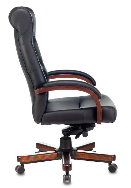 Кресло компьютерное Бюрократ T-9928WALNUT/BLACK, черный Кресло компьютерное Бюрократ T-9928WALNUT/BLACK, черный