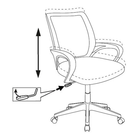 Детское компьютерное кресло Бюрократ BUROKIDS 1 W, розовый