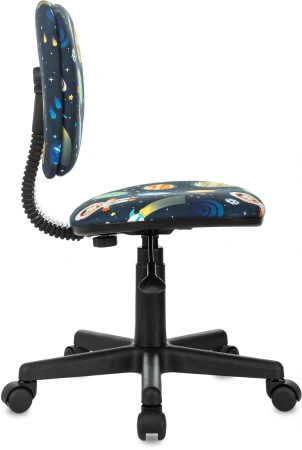 Кресло детское Бюрократ CH-204NX, ткань, темно-синий космонавт, пластик