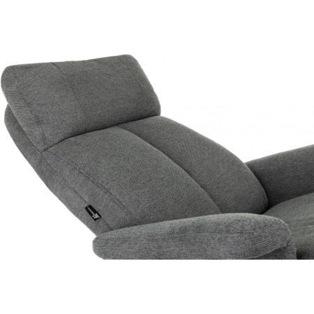 Кресло мягкое Бюрократ Baron, ткань, серый, металл, с пуфом