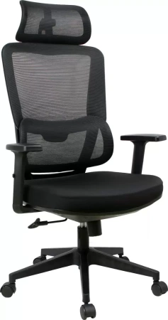 Кресло компьютерное EVERPROF Work, сетка, черный, пластик