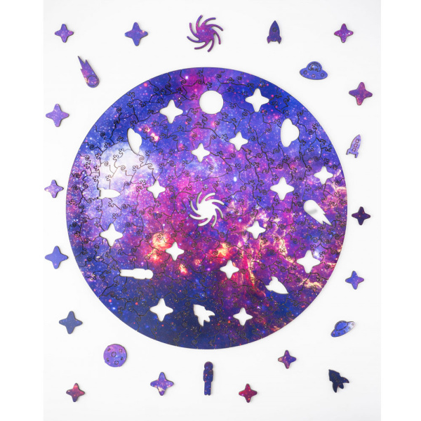 Пазл деревянный "Nebula", разноцветный